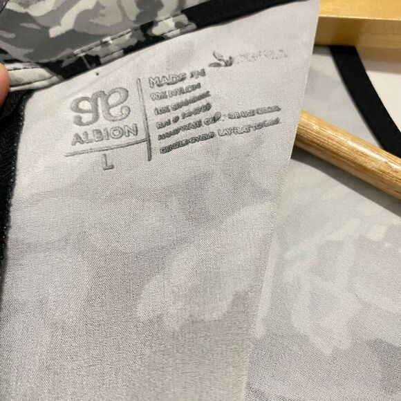 Albion Size Large Fit Shorts Romper in Black & Slate Floral - Picture 11 of 13